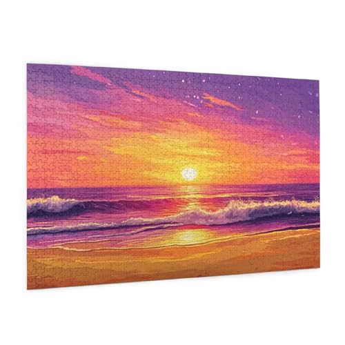 Untergehende Sonne Puzzle 2000 Teile Erwachsene Puzzle Meer Muster Design mit Geschenkbox-Verpackung als Geschenk für Frauen, Anspruchsvolle Familienaktivität für Anfänger, Zimmer Deko 99x70 cm -841y Untergehende Sonne Puzzle 2000 Teile Erwachsene Puzzle Meer Muster Design mit Geschenkbox-Verpackung als Geschenk für Frauen, Anspruchsvolle Familienaktivität für Anfänger, Zimmer Deko 99x70 cm -841y von Zyupwjyy