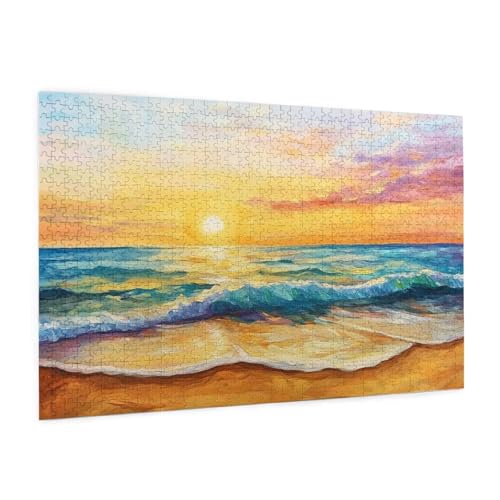 Untergehende Sonne Puzzle 300 Teile Erwachsene Puzzle Meer Muster Design mit Geschenkbox-Verpackung als Geschenk für Frauen, Anspruchsvolle Familienaktivität für Anfänger,Zimmer Deko 40 x 28 cm -839y Untergehende Sonne Puzzle 300 Teile Erwachsene Puzzle Meer Muster Design mit Geschenkbox-Verpackung als Geschenk für Frauen, Anspruchsvolle Familienaktivität für Anfänger,Zimmer Deko 40 x 28 cm -839y von Zyupwjyy
