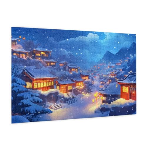 Winter Puzzle 2000 Teile Erwachsene Puzzle Schneehaus Muster Design mit Geschenkbox-Verpackung als Geschenk für Frauen, Anspruchsvolle Familienaktivität für Anfänger, Zimmer Deko 99 x 70 cm -1259y Winter Puzzle 2000 Teile Erwachsene Puzzle Schneehaus Muster Design mit Geschenkbox-Verpackung als Geschenk für Frauen, Anspruchsvolle Familienaktivität für Anfänger, Zimmer Deko 99 x 70 cm -1259y von Zyupwjyy