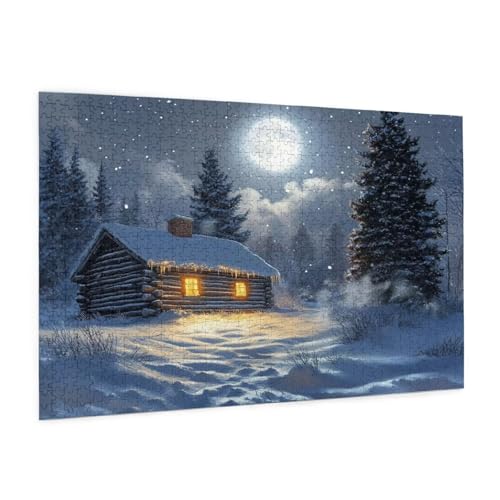 Winter Puzzle 300 Teile Erwachsene Puzzle Haus Muster Design mit Geschenkbox-Verpackung als Geschenk für Frauen, Anspruchsvolle Familienaktivität für Erwachsene Anfänger, Zimmer Deko 40 x 28 cm -97y Winter Puzzle 300 Teile Erwachsene Puzzle Haus Muster Design mit Geschenkbox-Verpackung als Geschenk für Frauen, Anspruchsvolle Familienaktivität für Erwachsene Anfänger, Zimmer Deko 40 x 28 cm -97y von Zyupwjyy