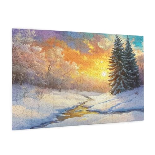 Winter Puzzle 300 Teile Erwachsene Puzzle Wald Muster Design mit Geschenkbox-Verpackung als Geschenk für Frauen, Anspruchsvolle Familienaktivität für Erwachsene Anfänger, Zimmer Deko 40 x 28 cm -95y Winter Puzzle 300 Teile Erwachsene Puzzle Wald Muster Design mit Geschenkbox-Verpackung als Geschenk für Frauen, Anspruchsvolle Familienaktivität für Erwachsene Anfänger, Zimmer Deko 40 x 28 cm -95y von Zyupwjyy