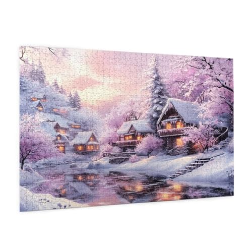 Winter Puzzle 300 Teile Erwachsene Puzzle Wald Muster Design mit Geschenkbox-Verpackung als Geschenk für Frauen, Anspruchsvolle Familienaktivität für Erwachsene Anfänger, Zimmer Deko 40 x 28 cm -96y Winter Puzzle 300 Teile Erwachsene Puzzle Wald Muster Design mit Geschenkbox-Verpackung als Geschenk für Frauen, Anspruchsvolle Familienaktivität für Erwachsene Anfänger, Zimmer Deko 40 x 28 cm -96y von Zyupwjyy