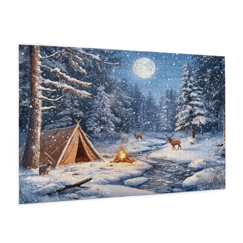 Winter Puzzle 300 Teile Erwachsene Puzzle Wald Muster Design mit Geschenkbox-Verpackung als Geschenk für Frauen, Anspruchsvolle Familienaktivität für Erwachsene Anfänger,Zimmer Deko 40 x 28 cm -1257y Winter Puzzle 300 Teile Erwachsene Puzzle Wald Muster Design mit Geschenkbox-Verpackung als Geschenk für Frauen, Anspruchsvolle Familienaktivität für Erwachsene Anfänger,Zimmer Deko 40 x 28 cm -1257y von Zyupwjyy