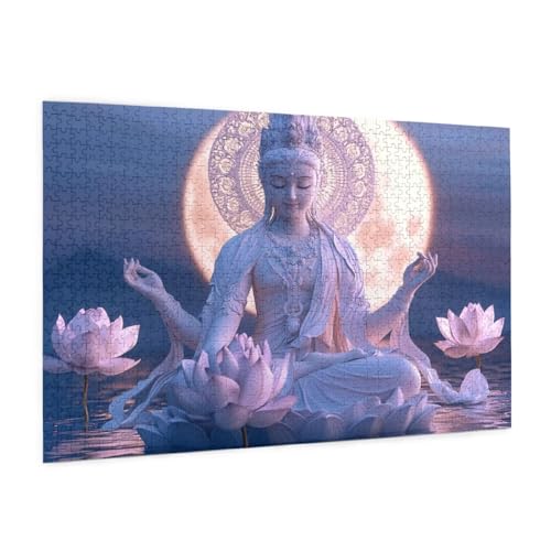 Zen Puzzle 2000 Teile Erwachsene Puzzle Landschaft Muster Design mit Geschenkbox-Verpackung als Geschenk für Frauen, Anspruchsvolle Familienaktivität für Anfänger, Zimmer Deko 99 x 70 cm -40y von Zyupwjyy