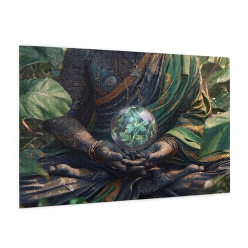 Zen Puzzle 5000 Teile Erwachsene Puzzle Landschaft Muster Design mit Geschenkbox-Verpackung als Geschenk für Frauen, Anspruchsvolle Familienaktivität für Anfänger, Zimmer Deko 105 x 156 cm -1181y von Zyupwjyy