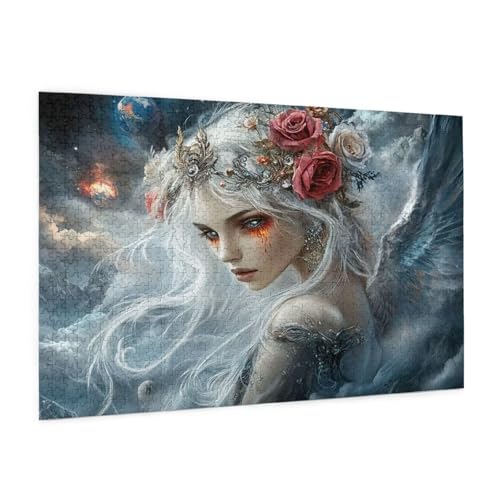 Zyupwjyy Anime Puzzle 5000 Teile Erwachsene Puzzle Frau Muster Design mit Geschenkbox-Verpackung als Geschenk für Frauen, Anspruchsvolle Familienaktivität für Anfänger, Zimmer Deko 105 x 156 cm -134y von Zyupwjyy