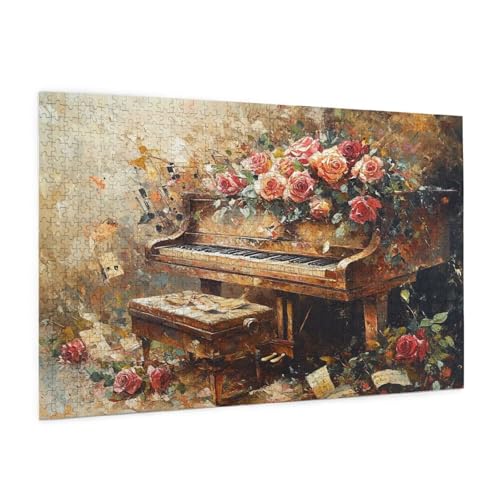 Zyupwjyy Blume Puzzle 300 Teile Erwachsene Puzzle Klavier Muster Design mit Geschenkbox-Verpackung als Geschenk für Frauen, Anspruchsvolle Familienaktivität für Anfänger, Zimmer Deko 40 x 28 cm -540y Zyupwjyy Blume Puzzle 300 Teile Erwachsene Puzzle Klavier Muster Design mit Geschenkbox-Verpackung als Geschenk für Frauen, Anspruchsvolle Familienaktivität für Anfänger, Zimmer Deko 40 x 28 cm -540y von Zyupwjyy