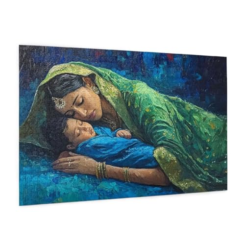 Zyupwjyy Mutter Puzzle 2000 Teile Erwachsene Puzzle Kind Muster Design mit Geschenkbox-Verpackung als Geschenk für Frauen, Anspruchsvolle Familienaktivität für Anfänger, Zimmer Deko 99 x 70 cm -2168y von Zyupwjyy