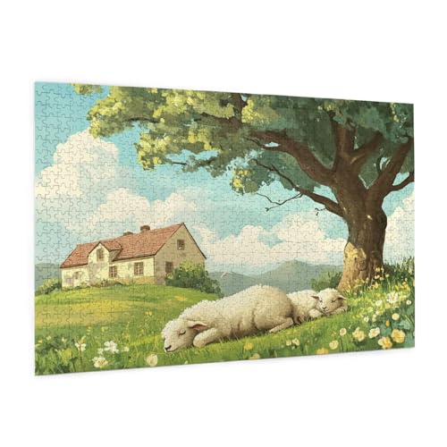 Zyupwjyy Tier Puzzle 5000 Teile Erwachsene Puzzle Lamm Muster Design mit Geschenkbox-Verpackung als Geschenk für Frauen, Anspruchsvolle Familienaktivität für Anfänger, Zimmer Deko 105 x 156 cm -1323y Zyupwjyy Tier Puzzle 5000 Teile Erwachsene Puzzle Lamm Muster Design mit Geschenkbox-Verpackung als Geschenk für Frauen, Anspruchsvolle Familienaktivität für Anfänger, Zimmer Deko 105 x 156 cm -1323y von Zyupwjyy