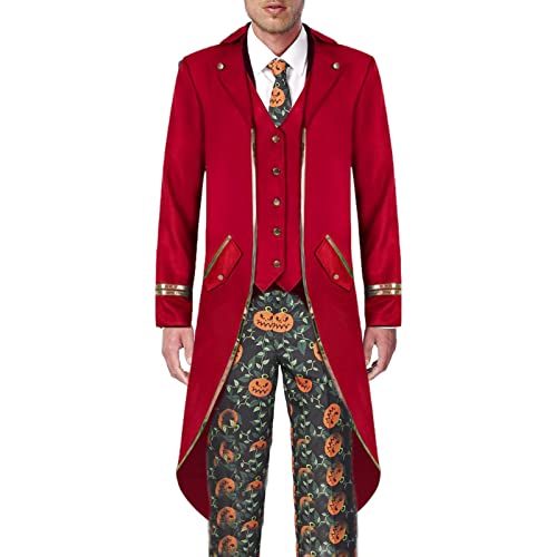 a-r Halloween Frack Kostüm - Vintage Frack Gothic Kostüm Viktorianische Jacke | Halloween Herren Deluxe Frack für Rollenspiele Cosplay Kostüme von a-r