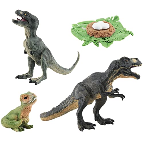 a-r Lebenszyklus der Tiere - 4-teiliges Dinosaurier-Lebenszyklus-Figuren-Tiermodell-Set,Lebenszyklus-Modell-Set zum Sammeln für Kinder, Bildung, Geschenke, Gastgeschenke von a-r
