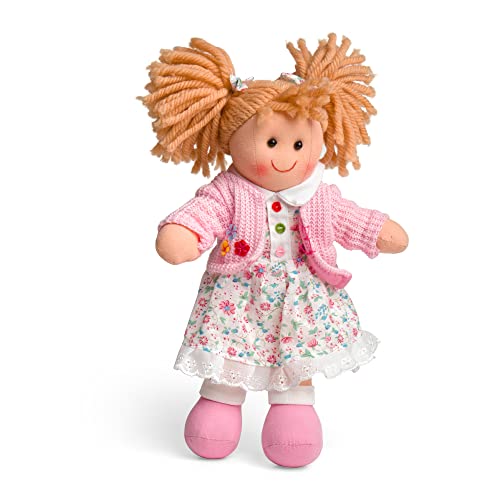Bigjigs Toys Poppy Rag Doll (Small) - 28cm Small Rag Doll for 1 Year Old, Ideal First Doll for Babies & Toddlers, Super Soft Dolls, Bigjigs Rag Dolls von Bigjigs Toys