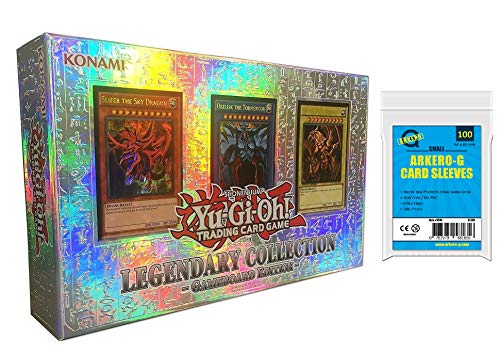 a YuGiOh! Legendary Collection Gameboard Edition - LC01 | DEUTSCH | Yu-Gi-Oh! Karten NEU | + Arkero-G 100 Small Soft Sleeves japanische Kartenhüllen von a