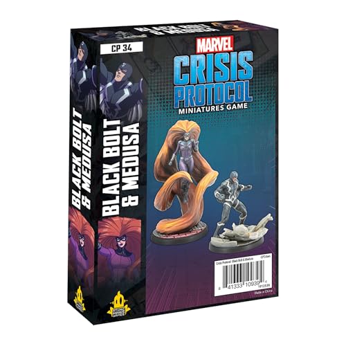 Atomic Mass Games - Marvel Crisis Protocol: Character Pack: Black Bolt and Medusa - Miniature Game Atomic Mass Games - Marvel Crisis Protocol: Character Pack: Black Bolt and Medusa - Miniature Game von Atomic Mass Games