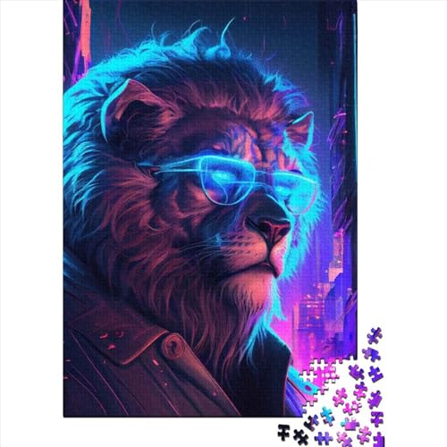 1000-teiliges Löwen-Puzzle für Kinder, Lernspielzeug, 1000 Teile (75 x 50 cm) von aaaaab
