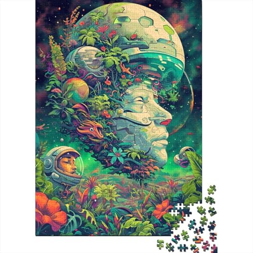 Art Astronaut Puzzle Familienspaß 100% recycelte Pappe Puzzle für Kinder und Erwachsene ab 12 Jahren 70x50cm/1000 Teile von aaaaab