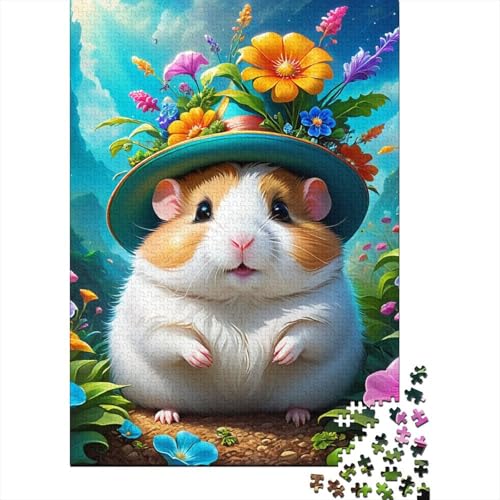 Hamster-Puzzles für Erwachsene, 1000-teiliges Puzzle für Erwachsene, Puzzles zum Entspannen, Puzzlespiele, 1000 Teile (75 x 50 cm) von aaaaab