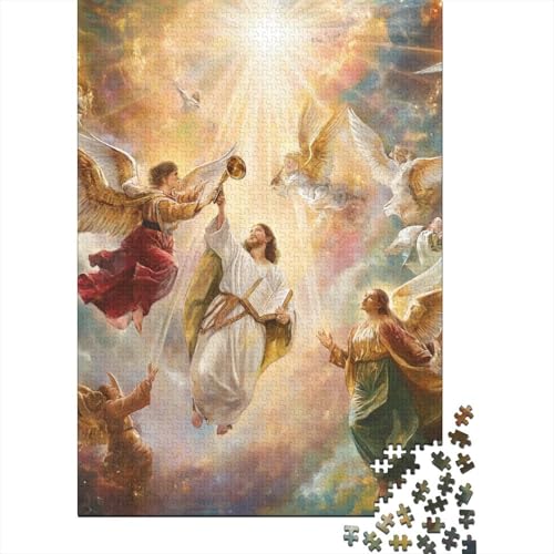 Jesus Puzzle Fun Premium-Puzzle aus Karton für Jungen oder Mädchen, 70 x 50 cm, 1000 Teile von aaaaab