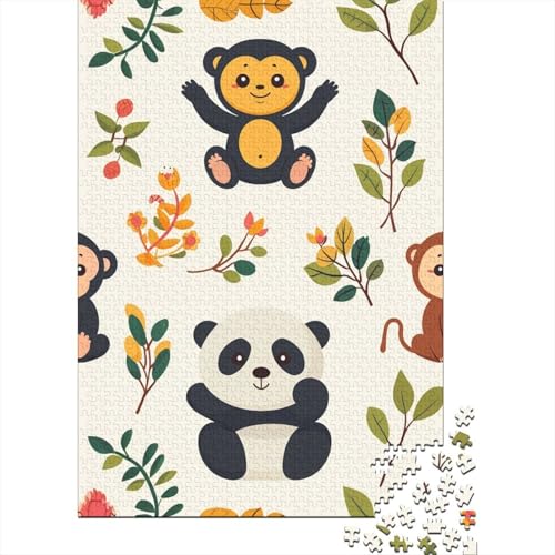 Monkey Puzzle Familienspaß Rechteckiges Papierpuzzle für Jungen oder Mädchen, Geschenke zum Kindertag, 70 x 50 cm/1000 Teile von aaaaab