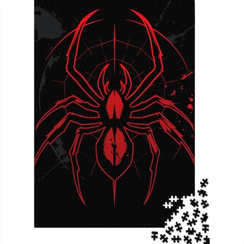 Spinnenpuzzle, hochwertiges, 100% recyceltes Kartonpapier, rechteckiges Puzzle für Jungen oder Mädchen, 38 x 26 cm, 1000 Teile von aaaaab