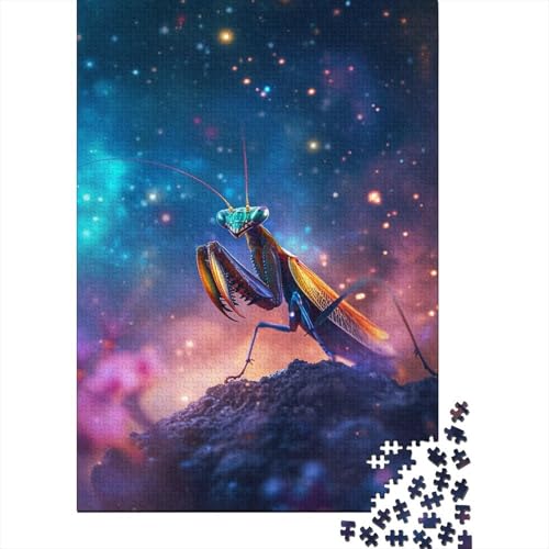 Sternenhimmel-Mantis-Puzzle, präzises ineinandergreifendes rechteckiges Papierpuzzle für Erwachsene und Kinder, einzigartiges Geschenk, 70 x 50 cm/1000 Teile von aaaaab