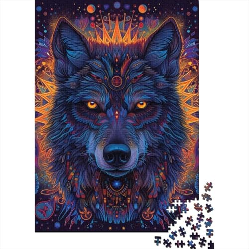 Wolf-Puzzle, Lernspiele, Familienaktivitäten, Premium-Karton-Puzzle für Frauen und Männer, Ostergeschenk, 70 x 50 cm, 1000 Teile Wolf-Puzzle, Lernspiele, Familienaktivitäten, Premium-Karton-Puzzle für Frauen und Männer, Ostergeschenk, 70 x 50 cm, 1000 Teile von aaaaab