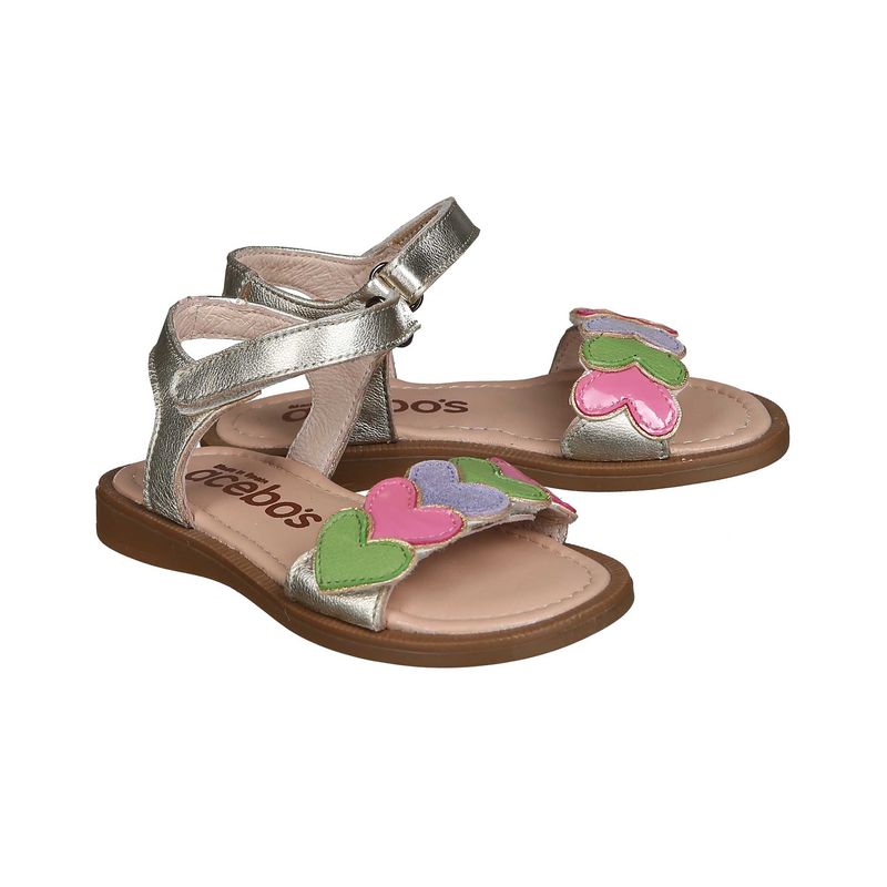 Klett-Sandalen PURE CHIC in platino von acebos