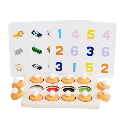 Memory-Schachspiel aus Holz, Memory-Schach für Kinder - Montessori Lernspielzeug,Fruchttier-Memory-Spiel für Kinder, Jungen und Mädchen, Memory-Schachspielzeug für die Interaktion zwischen Kind und El von acime