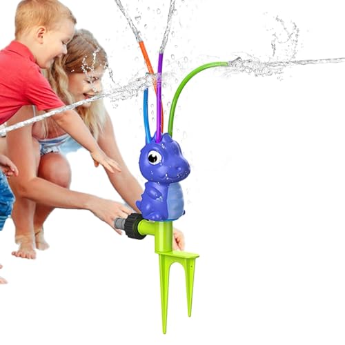 Sprinkler für Kinder zum Spielen im Freien,Kinder Sprinkler für draußen - Cartoon-Dinosaurier-Wassersprühspielzeug - Sommerspielzeug für draußen, Gartenspiele, Sprinklerspielzeug für Teich, Hinterhof von acime