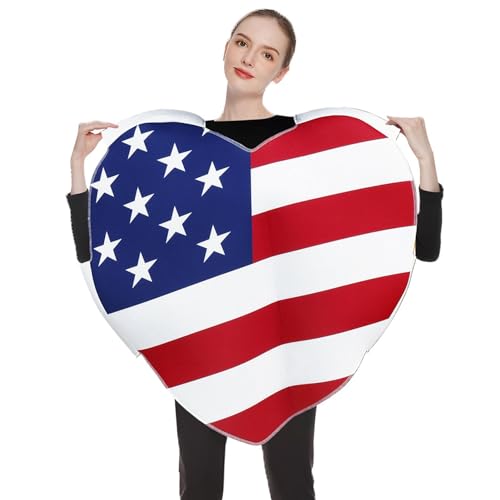 acime 4. Juli Kostüm, 4. Juli Patriotisches Kostüm - Labor Day Kostüm | Karnevalsparty-Requisiten, lustige Kleidung für die Feier zum Unabhängigkeitstag am 4. Juli von acime