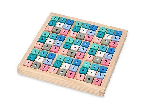 Sudoku-Holzspiel für Kinder ab 3 Jahren - Spielbrett 18x18 cm, Spielfiguren 1,5 x 1,5 cm - Puzzle-Brett - Brettspiel mit Steinen - Lernspielzeug - Geschenk für kleine Kinder Sudoku-Holzspiel für Kinder ab 3 Jahren - Spielbrett 18x18 cm, Spielfiguren 1,5 x 1,5 cm - Puzzle-Brett - Brettspiel mit Steinen - Lernspielzeug - Geschenk für kleine Kinder von adam toys