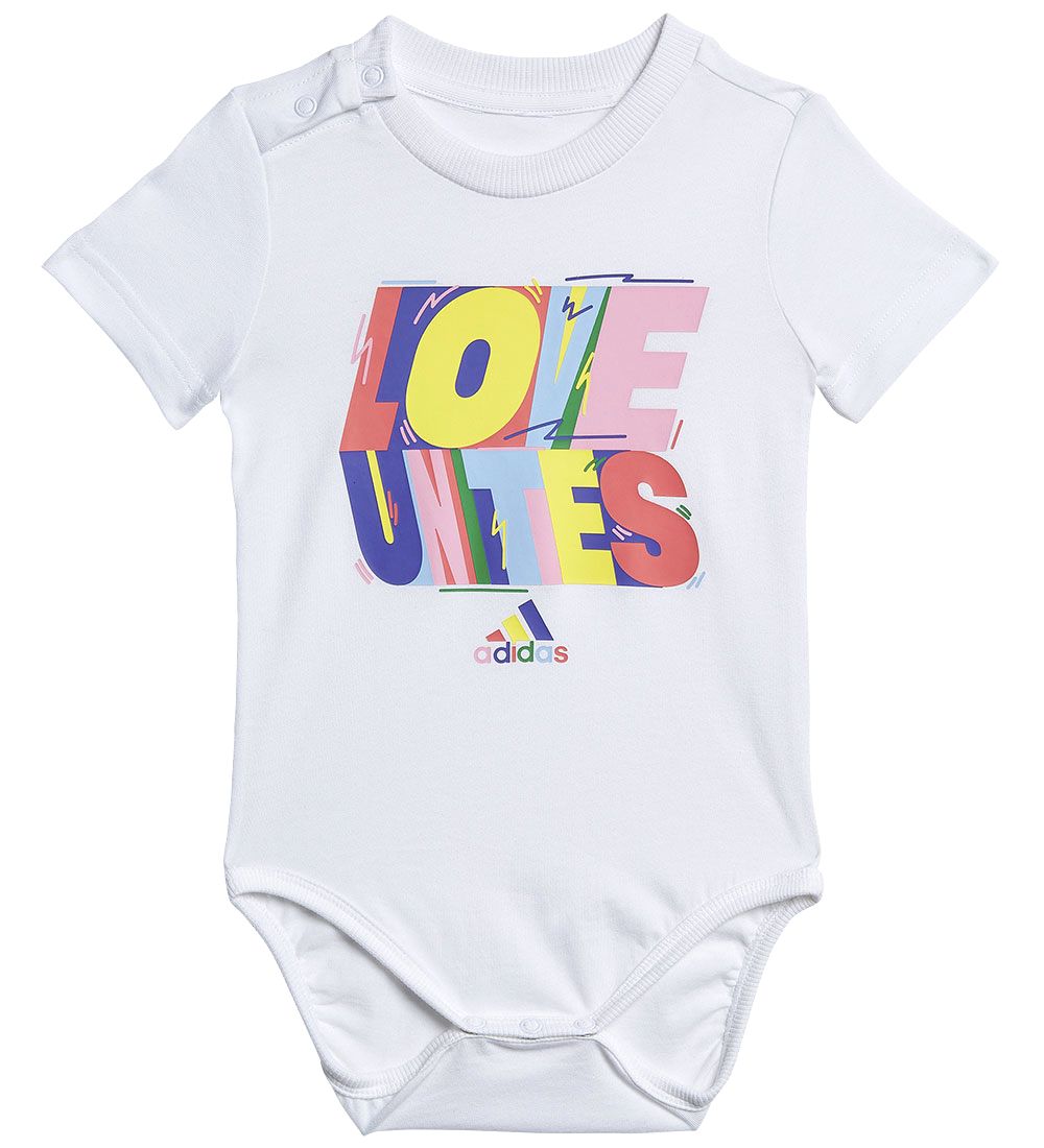 adidas Performance Body k/ä - Stolz - Weiß m. Print - adidas Performance - 1½ Jahre (86) - Body K/Ä von adidas Performance