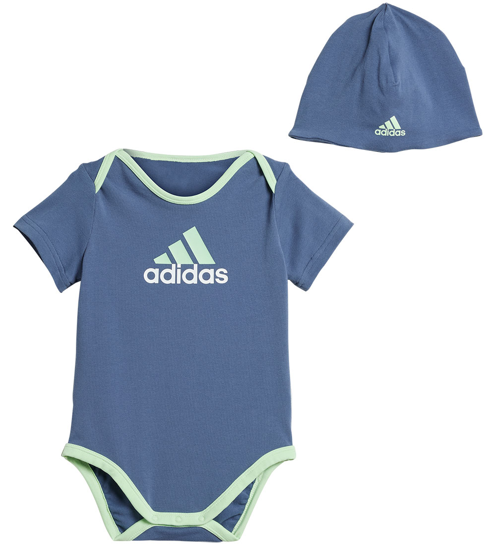 adidas Performance Geschenkbox - Body k/ä/Mütze - Blau/Mint - adidas Performance - 2 Jahre (92) - Body K/Ä von adidas Performance
