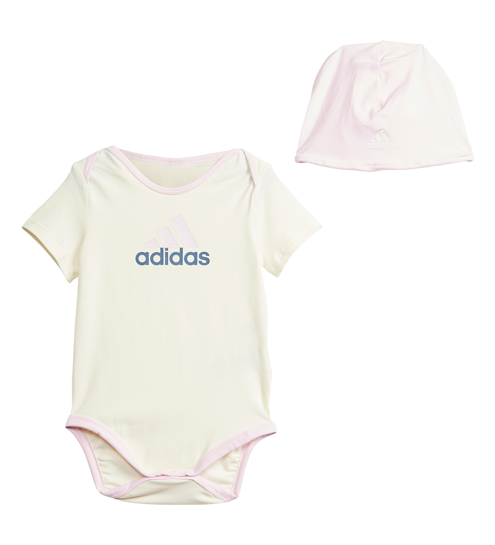 adidas Performance Geschenkbox - Body k/ä/Mütze - Weiß/Rosa - adidas Performance - 2 Jahre (92) - Body K/Ä von adidas Performance