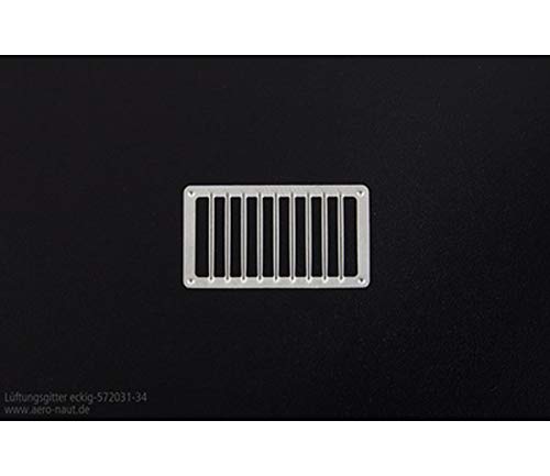 aero-naut Modellbau Aeronaut 572034 Lüftungsgitter eckig 24x13mm (VE4) von aero-naut Modellbau