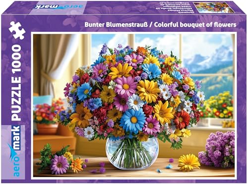 Aeromark Puzzle 1000 Teile Blumen in Einer Vase für Erwachsene und Kinder ab 12 Jahren im Format 68 x 48 cm Made in Germany Premium Qualität als Geschenk zu Weihnachten oder Geburtstag Puzzles Aeromark Puzzle 1000 Teile Blumen in Einer Vase für Erwachsene und Kinder ab 12 Jahren im Format 68 x 48 cm Made in Germany Premium Qualität als Geschenk zu Weihnachten oder Geburtstag Puzzles von aeromark
