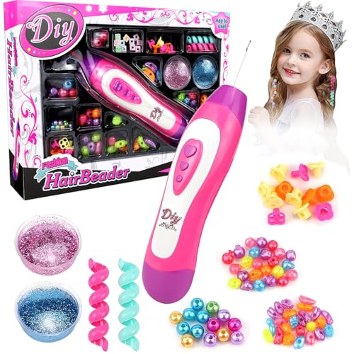 agctrler Haarschmuck Mädchen Spielzeug, Haarflechtmaschine Mädchen Set, Haarflechtmaschine DIY Flechthilfe Haare mit Haarperlen Glitter, Hair Braiding Machine für Geschenk Mädchen ab 5-12 Jahre agctrler Haarschmuck Mädchen Spielzeug, Haarflechtmaschine Mädchen Set, Haarflechtmaschine DIY Flechthilfe Haare mit Haarperlen Glitter, Hair Braiding Machine für Geschenk Mädchen ab 5-12 Jahre von agctrler