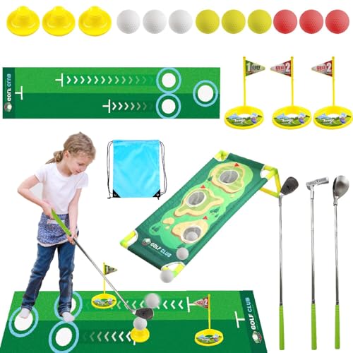 agctrler Kleinkind Golf Set Garden Plastik Kids Golf Set mit Golfmatte 3 Golf Tee 9 Bälle 3 Übungslöcher 3 Golfschläger im Freien Golfspiele im Freien agctrler Kleinkind Golf Set Garden Plastik Kids Golf Set mit Golfmatte 3 Golf Tee 9 Bälle 3 Übungslöcher 3 Golfschläger im Freien Golfspiele im Freien von agctrler