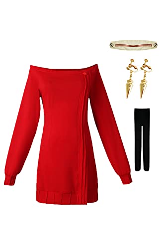 agfosa Yor Forger Cosplay Anime Kostüm Pullover Kleid Outfit für Halloween Karneval agfosa Yor Forger Cosplay Anime Kostüm Pullover Kleid Outfit für Halloween Karneval von agfosa