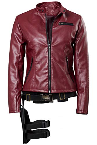 agfosa Claire Redfield Cosplay Made in Heaven Jacke RE Remake Kostüm Claire Outfit Rot von agfosa
