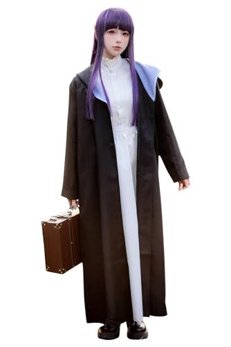 agfosa Frieren Fern Cosplay Beyond Journey's End Kleid Kostüm Damen Anime Outfit Umhang M von agfosa