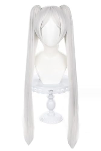 Agfosa Frieren Perücke Cosplay Beyond Journey's End Kostüm Wig Weiß Lolita Pferdeschwanz Perücke von agfosa