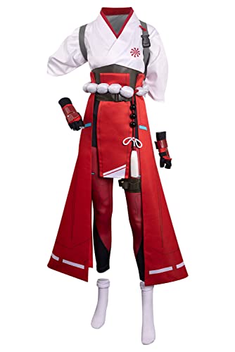agfosa Kiriko Cosplay OW Outfit Anime Halloween Kostüm OW2 Ninja Anzug für Damen L von agfosa