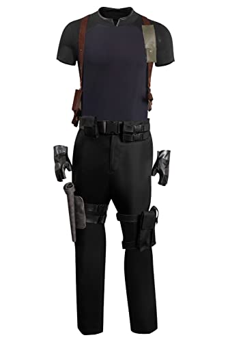 agfosa Leon Kennedy Cosplay RE4 Remake Kostüm Leon S Kennedy Outfit Uniform M von agfosa