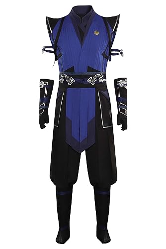 agfosa MK1 Sub Zero Cosplay Bi-Han Kostüm Kombat Outfit für Erwachsene XXL von agfosa