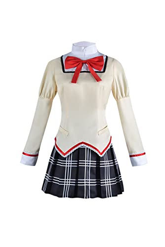 agfosa Madoka Magica Cosplay Kleid Anime Madoka Outfit Schulmädchen Kostüm JK Uniform von agfosa