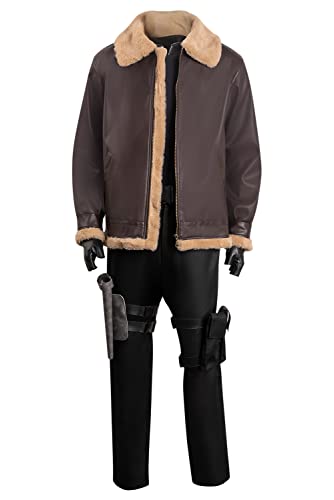 agfosa Leon Cosplay Jacke RE4 Remake Kostüm Leon S Kennedy Outfit M von agfosa