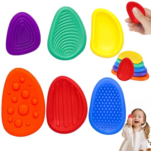 6 Stück Fidget Toys Kinder,Sensory Toys Sensory Stone Calming,Sensorik Spielzeug Silikon Silent Stressabbau Spielzeug,für Alle Altersgruppen Geeignet Autism Sensorisches 6 Stück Fidget Toys Kinder,Sensory Toys Sensory Stone Calming,Sensorik Spielzeug Silikon Silent Stressabbau Spielzeug,für Alle Altersgruppen Geeignet Autism Sensorisches von agogue