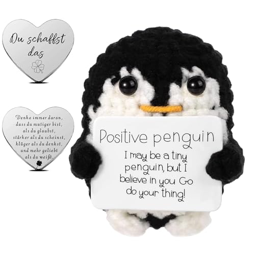 agogue 1 Stück Positive Pinguin Mit Karte Positiver Pinguin, Positive Penguin, Positiver Pinguin für Kollegen Abschiedsgeschenke Freunde Ermutigung Dekoration agogue 1 Stück Positive Pinguin Mit Karte Positiver Pinguin, Positive Penguin, Positiver Pinguin für Kollegen Abschiedsgeschenke Freunde Ermutigung Dekoration von agogue