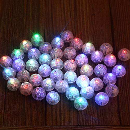 ailill Mini-Ballon-RGB-Lichter für Laterne, Weihnachten, Halloween, Hochzeit, Party, Dekoration, 10 Stück, mehrfarbig von ailill